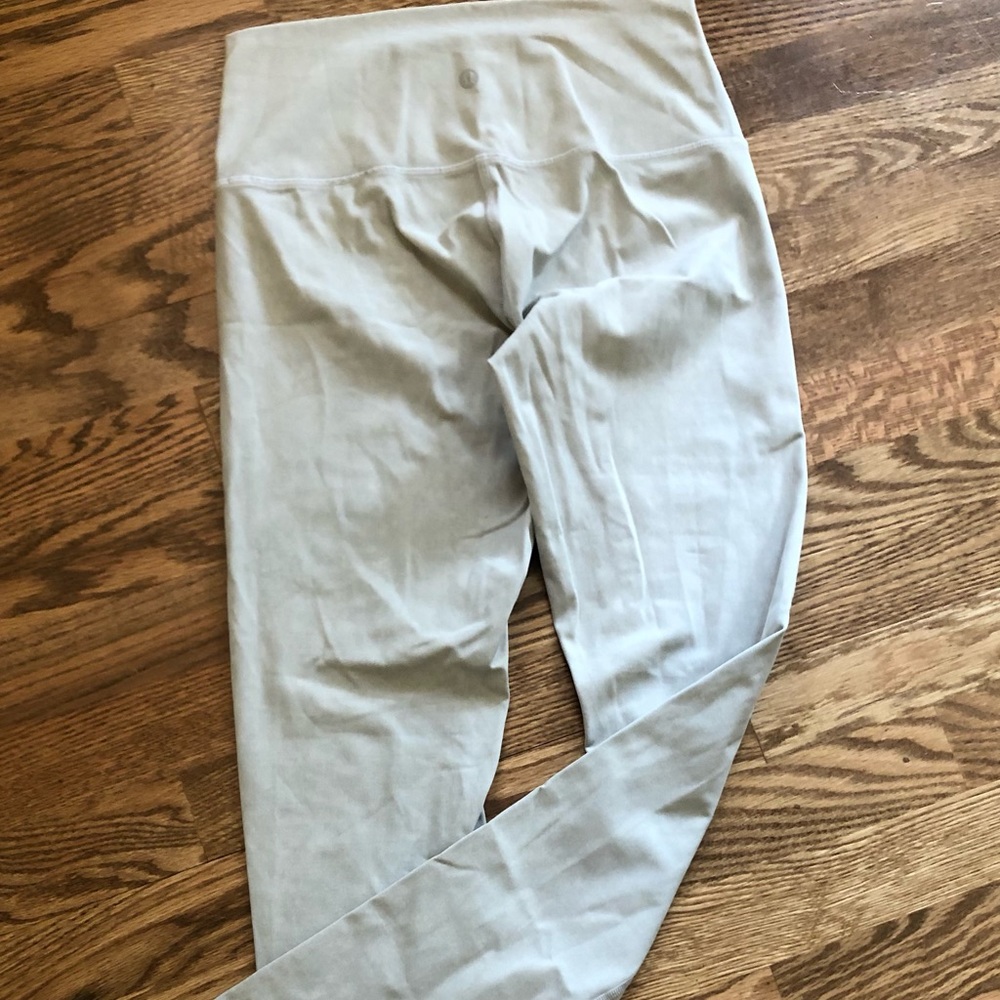 Lululemon leggings - very light grey - Sz 6
